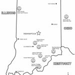 Indiana Map Coloring Page | Free Printable Coloring Pages Inside Indiana State Map Printable