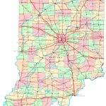 Indiana Printable Map Intended For Indiana State Map Printable