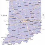 Indiana Road Map In Road Map Of Northern States