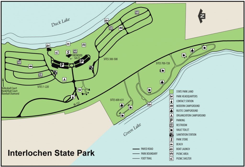 Interlochen State Parkmaps & Area Guide - Shoreline Visitors Guide 