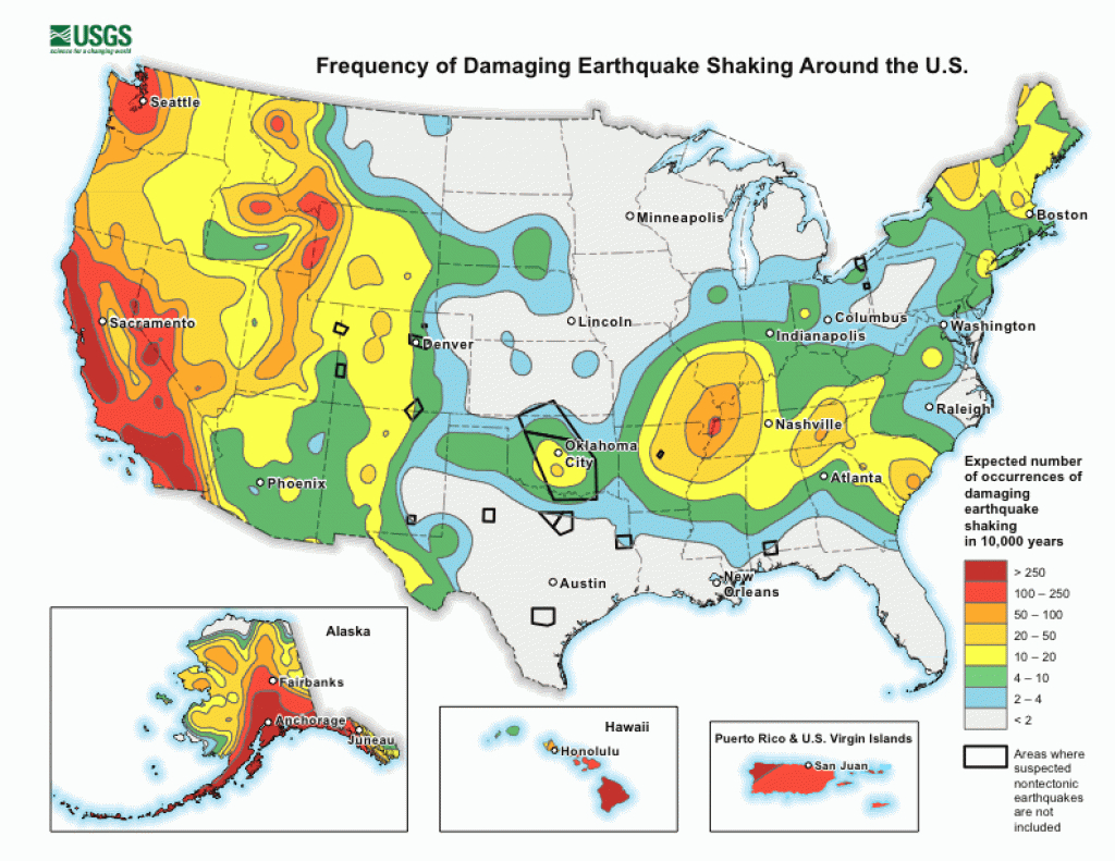 Introduction To The National Seismic Hazard Maps for Usgs Earthquake Map Washington State