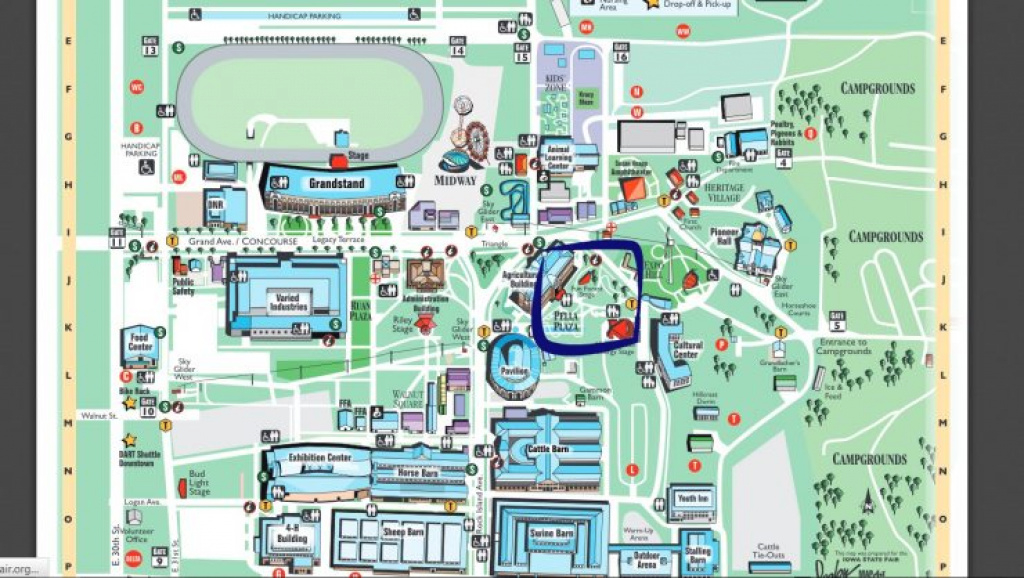 Iowa State Fair Parking Map Printable Map