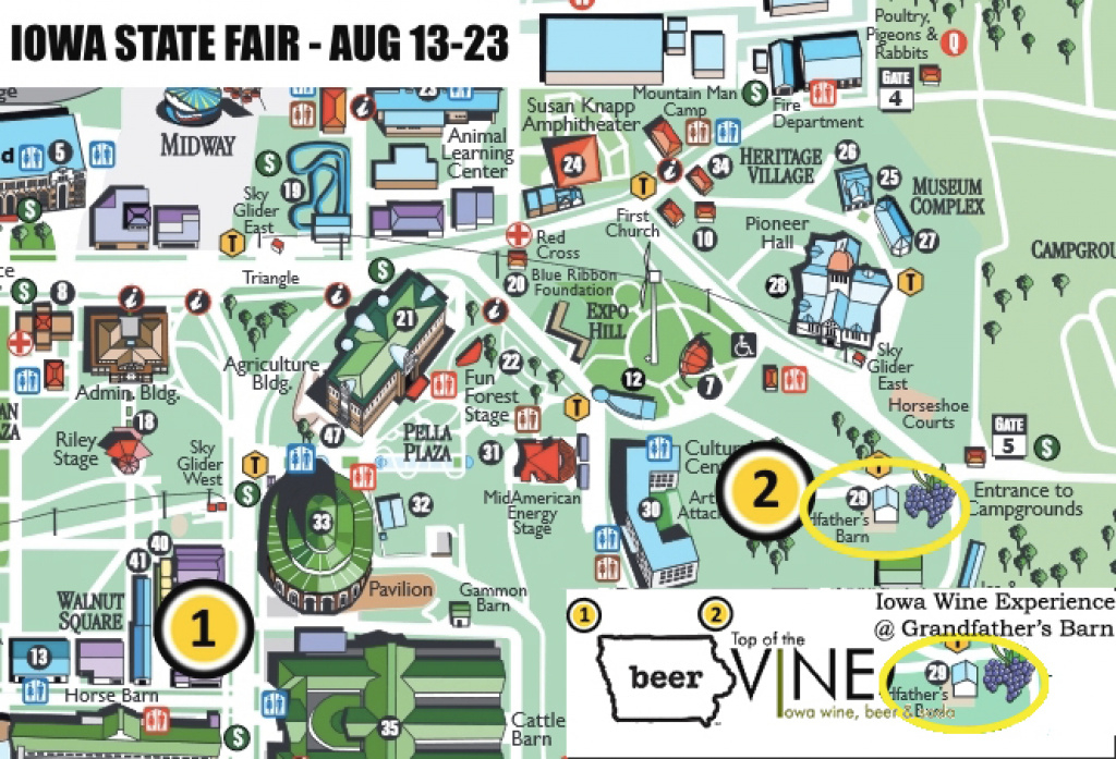 Iowa Wine @ The Iowa State Fair • Summerset Winery with regard to Iowa State Fair Parking Map