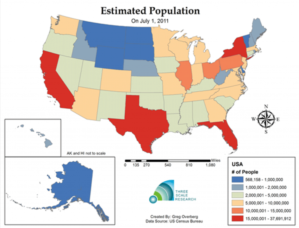 Is The United States Population Heading To Long-Term Deceleration regarding State Population Map