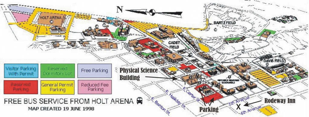 Isu Campus Map for Idaho State University Campus Map