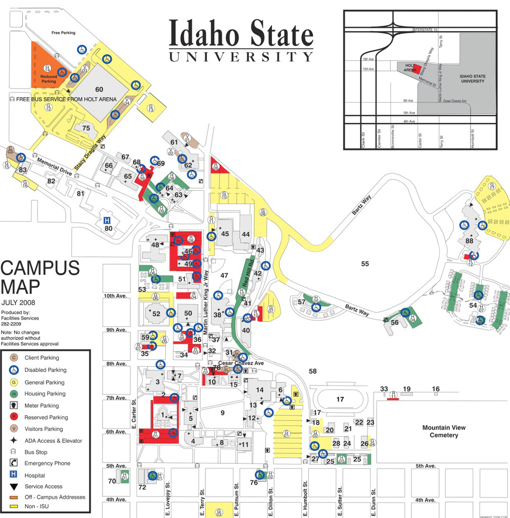 Isu - Idaho State University Map | Snap+Map with Idaho State University Campus Map