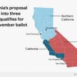 It Would Be Incredibly Difficult For California To Split Into Three In California Map With States