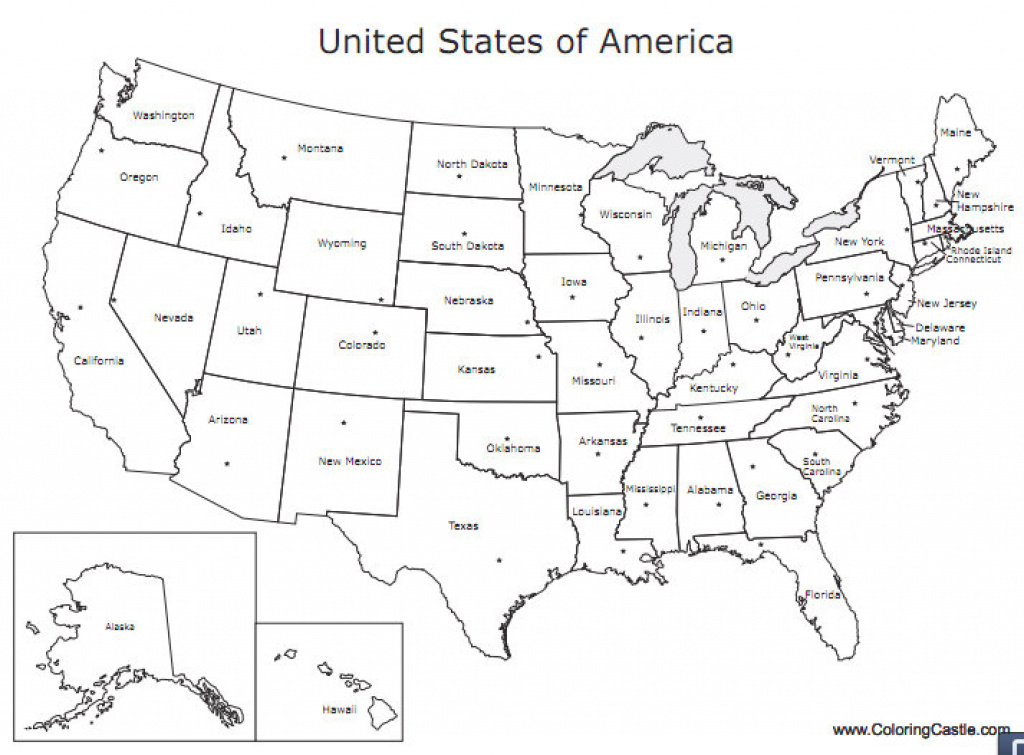 Just For Fun: U.s. Map Printable Coloring Pages | Gisetc with Printable Us Map With States
