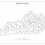 Kentucky Blank Map For Kentucky State Map With Counties