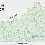 Kentucky Counties With Kentucky State Map With Counties