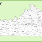 Kentucky County Map Pertaining To Kentucky State Map With Counties