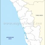 Kerala Outline Map Within Political Map Of Kerala State