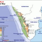 Kerala Physical Map Intended For Political Map Of Kerala State