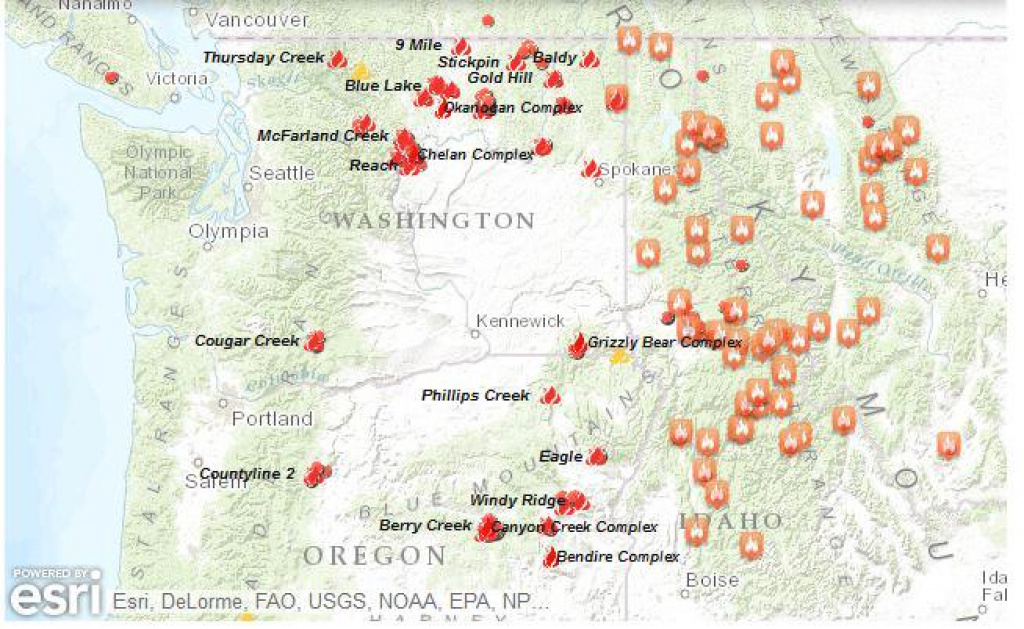 Kxly 4 News On Twitter: &amp;quot;northwest Coordination Center Interactive within Wa State Fire Map