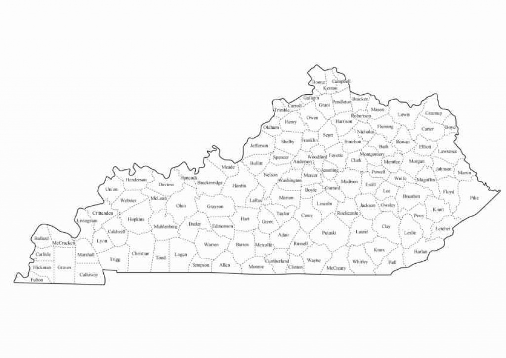 Ky County Map | Holiday Map Q | Holidaymapq ® with Kentucky State Map With Counties