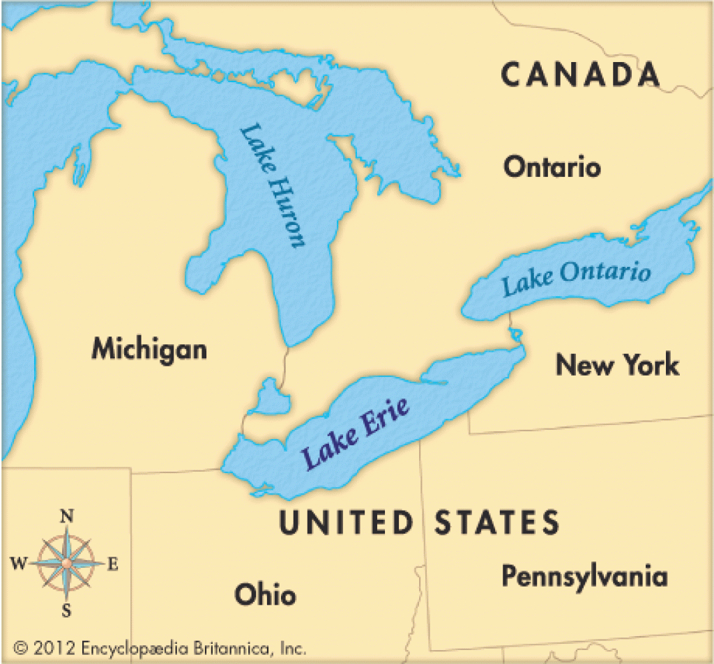 Lake Erie - Kids | Britannica Kids | Homework Help in Map Lake Erie Surrounding States