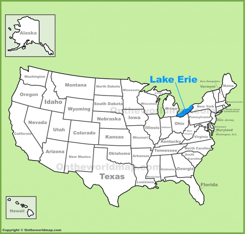 Lake Erie Maps | Maps Of Lake Erie in Map Lake Erie Surrounding States