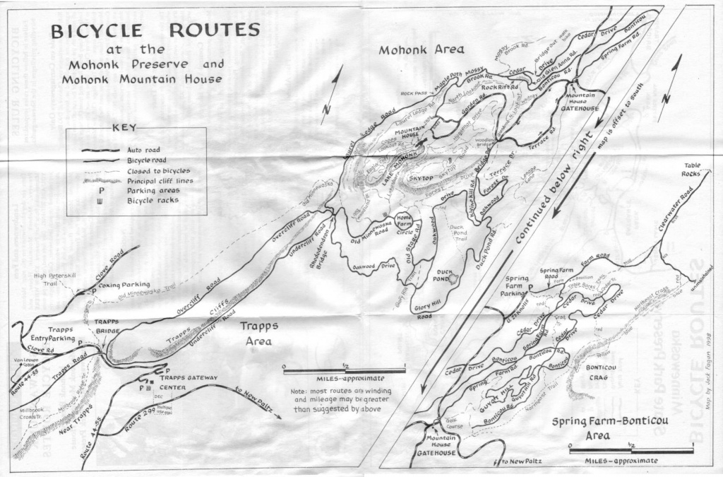 Lake Minnewaska State Park Preserve - Hiking Maps with regard to Minnewaska State Park Trail Map