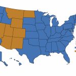 Landlocked:" U.s. States Without A Coast Or Navigable Inland With Navigable Waters Of The United States Map