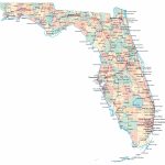 Large Administrative Map Of Florida State With Roads, Highways And With Regard To Florida State County Map With Cities