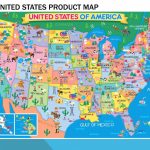Large Detailed Product Map Of The United States | Usa (United States With Regard To United States Product Map
