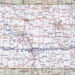 Large Detailed Roads And Highways Map Of North Dakota State With With Regard To North Dakota State Highway Map