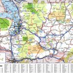Large Detailed Roads And Highways Map Of Washington State With With Washington State National Parks Map