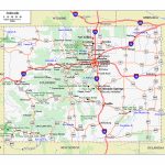 Large Roads And Highways Map Of Colorado State | Colorado State In Picture Of Colorado State Map