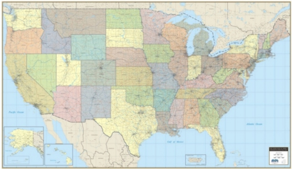 Large United States Wall Map, Maps For Business, Usa Maps for United States Map With County Names