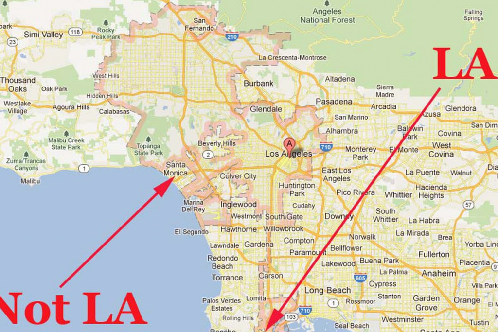 La&amp;#039;s Confusing Borders: Now In Google Maps - Curbed La inside Google Maps State Borders