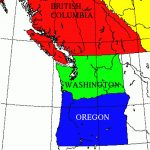 Lem Snow Module:terrain Of The Pacific Northwest Regarding Map Of Northwest United States And Canada