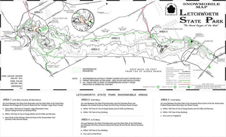 Letchworth State Park - Maplets within Letchworth State Park Trail Map | Printable Map