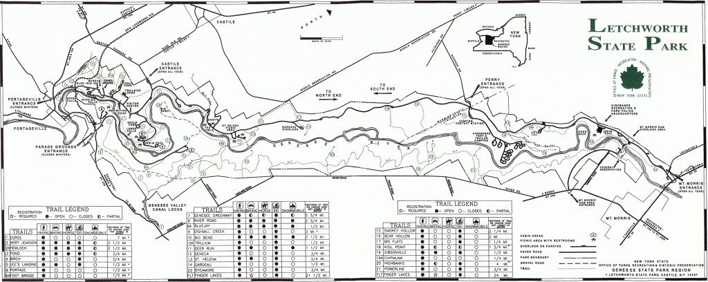 Letchworth State Park throughout Letchworth State Park Trail Map