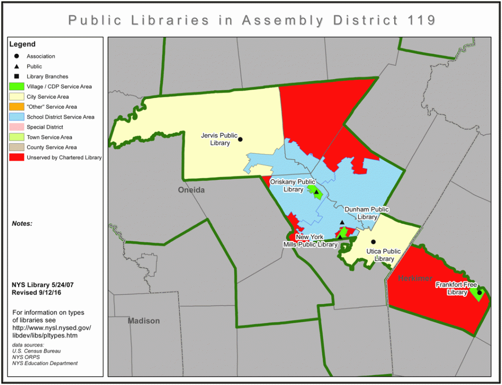 Libraries In New York State Assembly District 119: Library inside New York State Assembly District Map