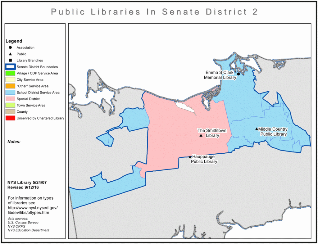 Libraries In New York State Senate District 2: Library Development in New York State Senate Map