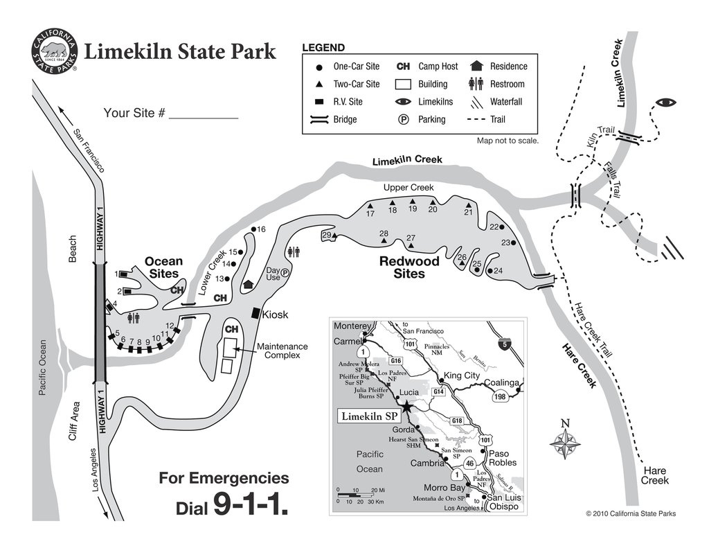 Limekiln State Park - Maplets with Limekiln State Park Campground Map