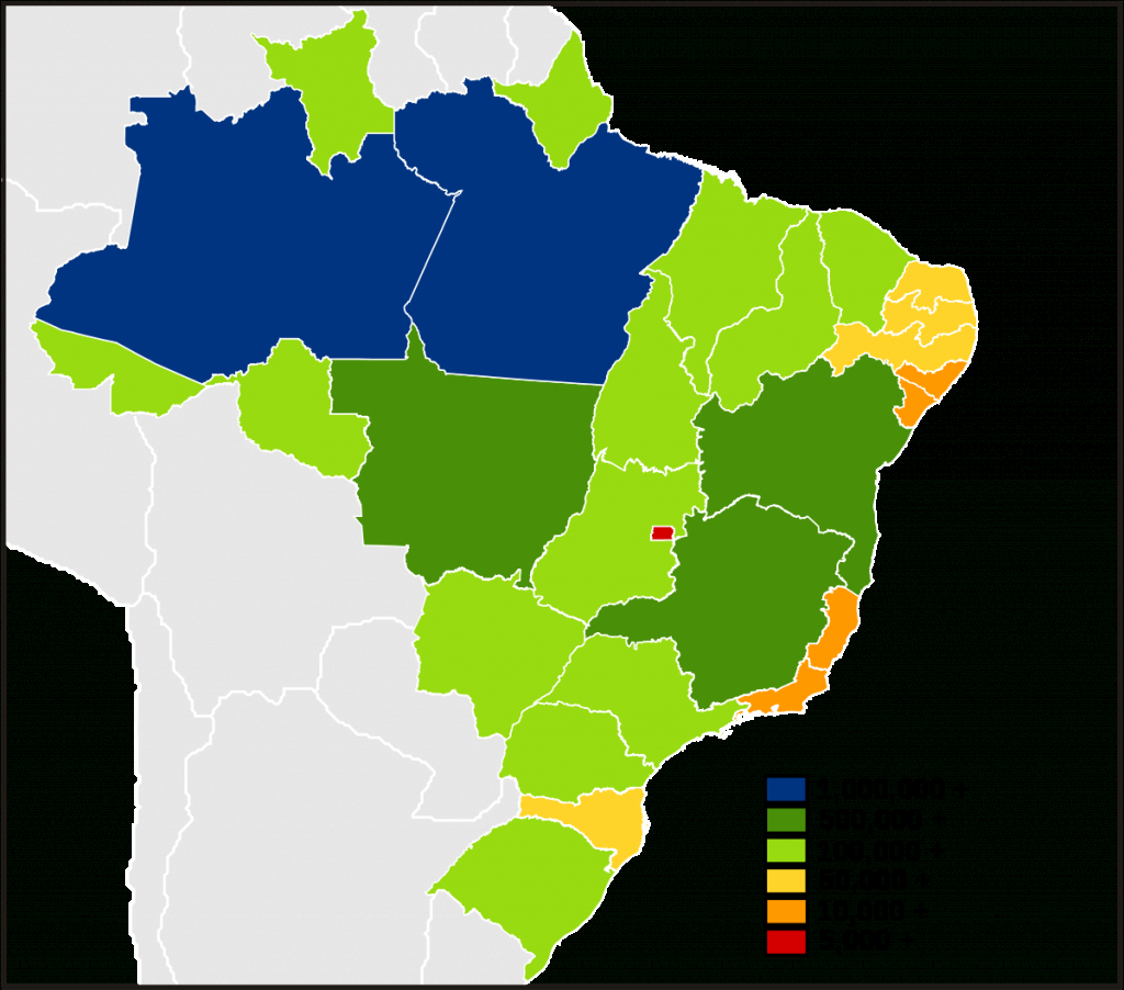 List Of Brazilian Statesarea - Wikipedia inside Map Of Brazil States And Cities