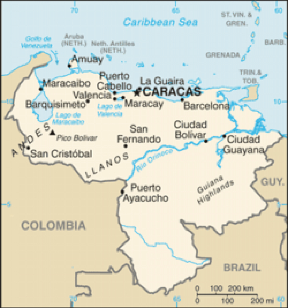 List Of Cities In Venezuela - Simple English Wikipedia, The Free intended for Map Of Venezuela States And Cities