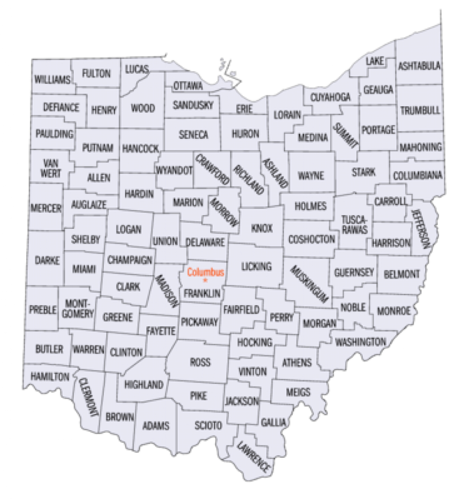 List Of Hospitals In Ohio - Wikipedia in State Of Ohio County Map Pdf