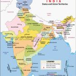 List Of Indian States And Union Territories Throughout Capitals Of Indian States Map
