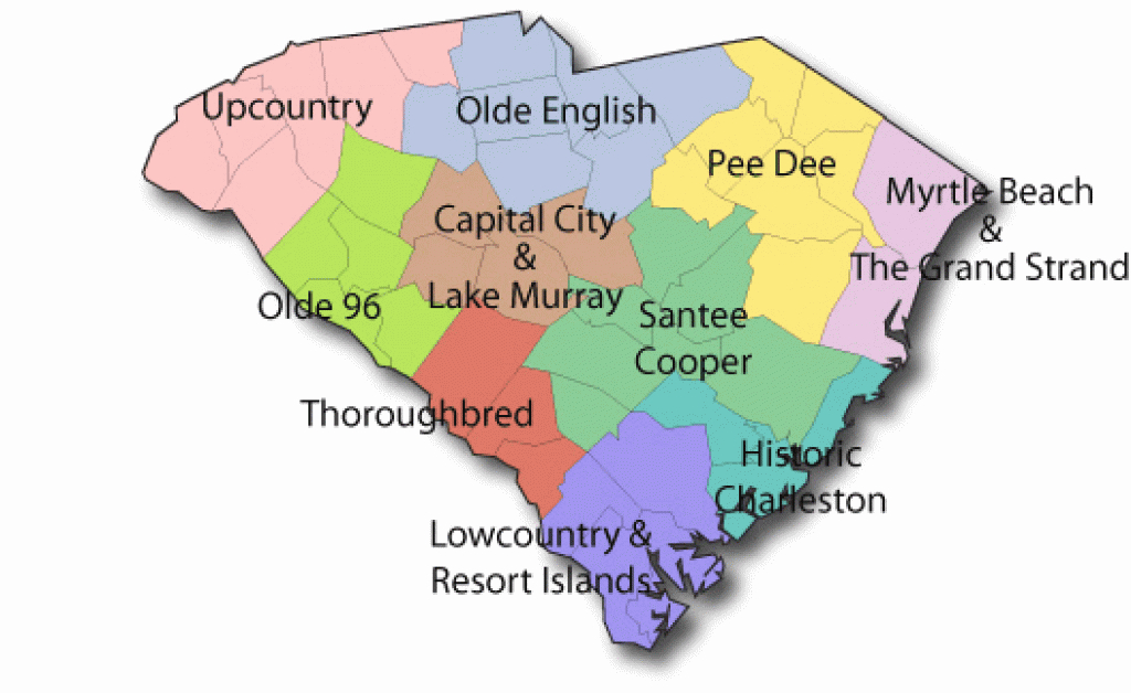 List Of Parks In South Carolina with South Carolina State Parks Map