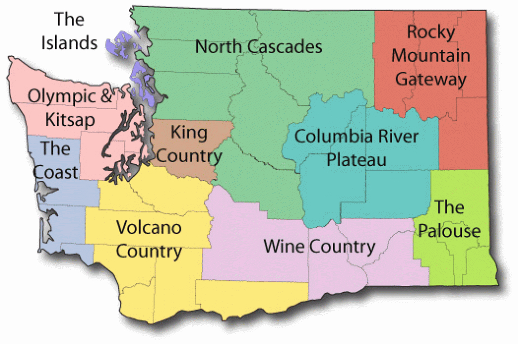 List Of Parks In Washington for Washington State National Parks Map