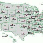 List Of State Capitals Throughout Us Map States And Capitals List