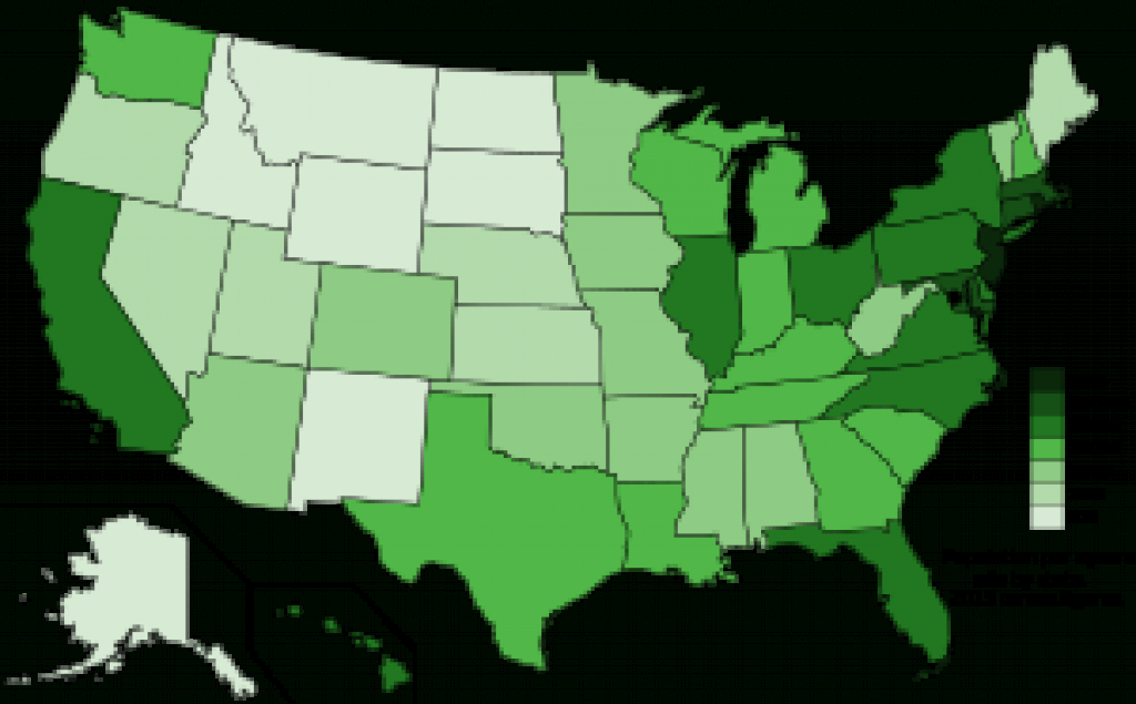 List Of States And Territories Of The United Statespopulation in State Population Map