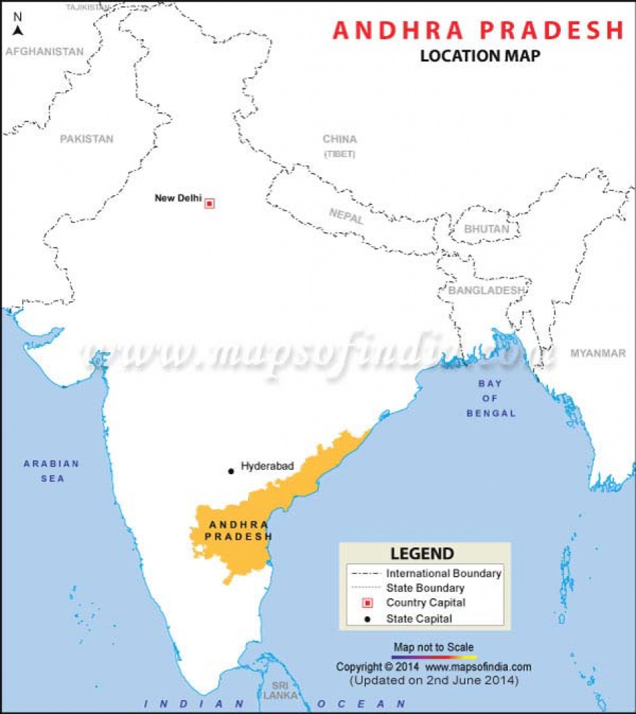Location Map Of Andhra Pradesh regarding Andhra Pradesh State Capital Map
