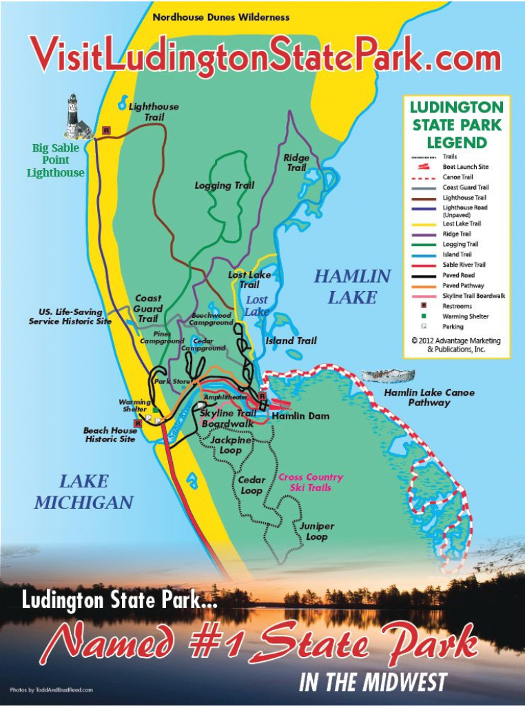 Ludington State Park - Visit Ludington State Park On Lake Michigan throughout Ludington State Park Trail Map