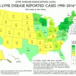 Lyme Disease Association | Map Of Total U.s. Lyme Disease Cases Throughout Lyme Disease By State Map