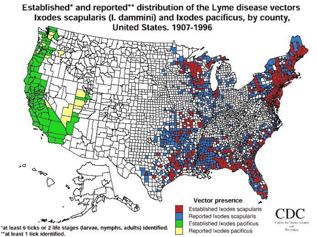 Lyme Disease Ticks Map Canada Inspirational Lyme Diseasestate inside Lyme Disease By State Map