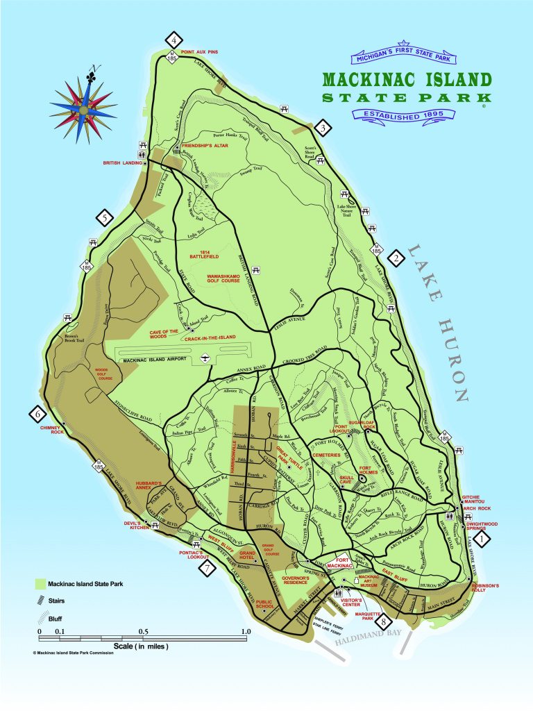 Mackinac Island State Park | Mackinac State Historic Parks throughout Hunting Island State Park Campsite Map