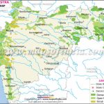 Maharashtra Forest Map Inside Physical Map Of Maharashtra State